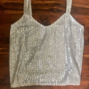 Zara sequined tank top